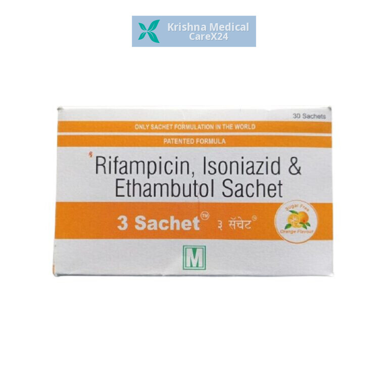 3 Sachet Sugar Free Orange Powder