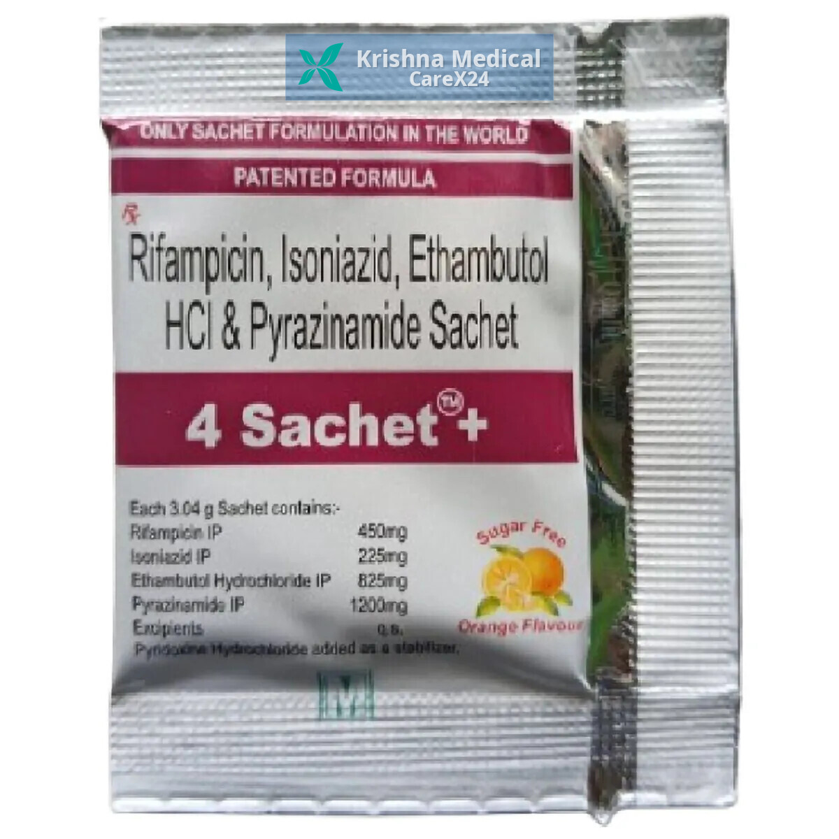 4 Sachet+ Orange Sugar Free