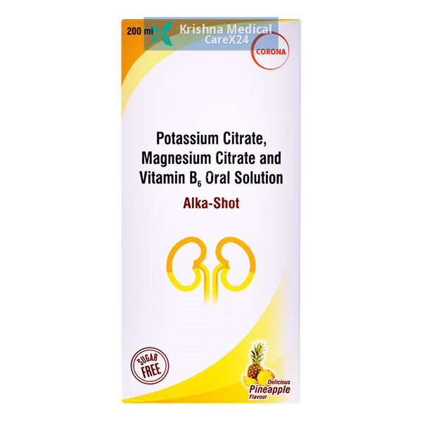 Alkashot B6 Sugar Free Pineapple Oral Solution