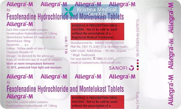 Allegra M 120/10 Tablet