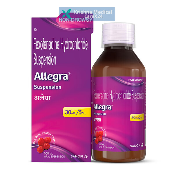 Allegra Raspberry And Vanilla Suspension