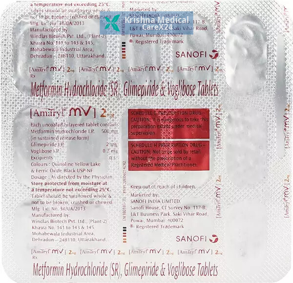 Amaryl MV 2 Tablet