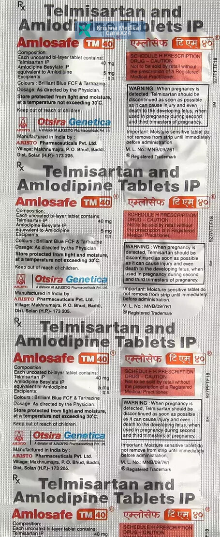 Amlosafe TM 40 Tablet