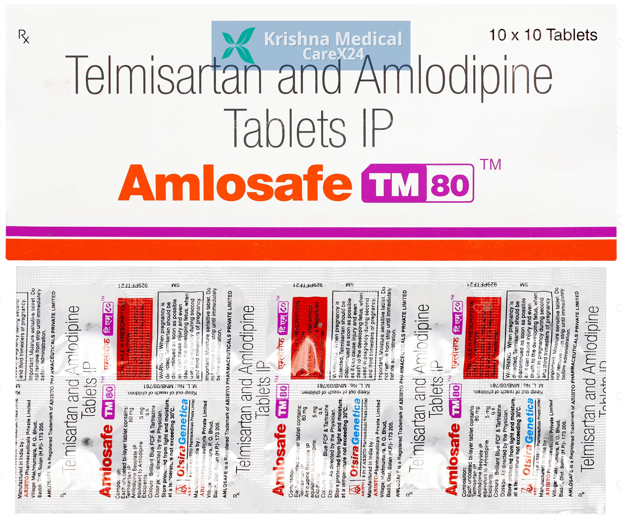 Amlosafe TM 80 Tablet