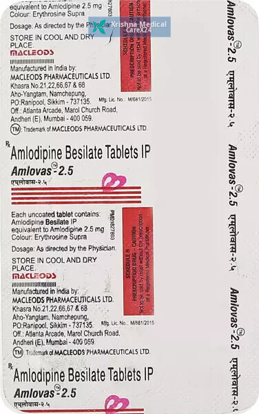 Amlovas 2.5 Tablet