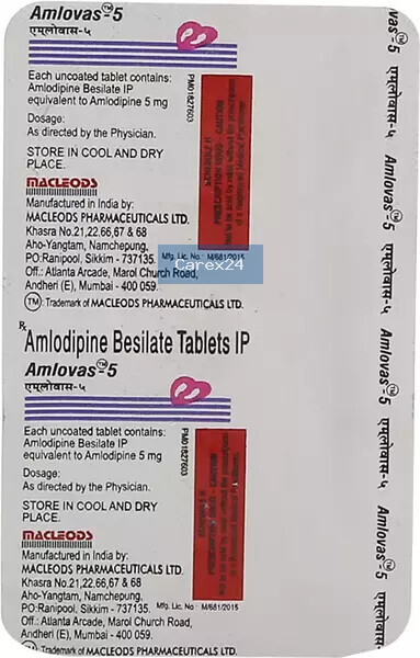 Amlovas 5 Tablet