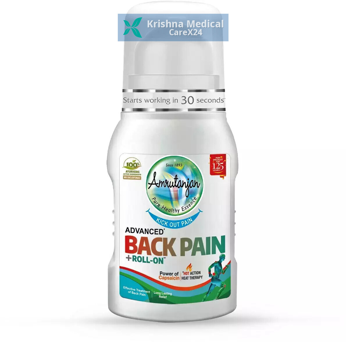 Amrutanjan Advanced Back Pain Roll On