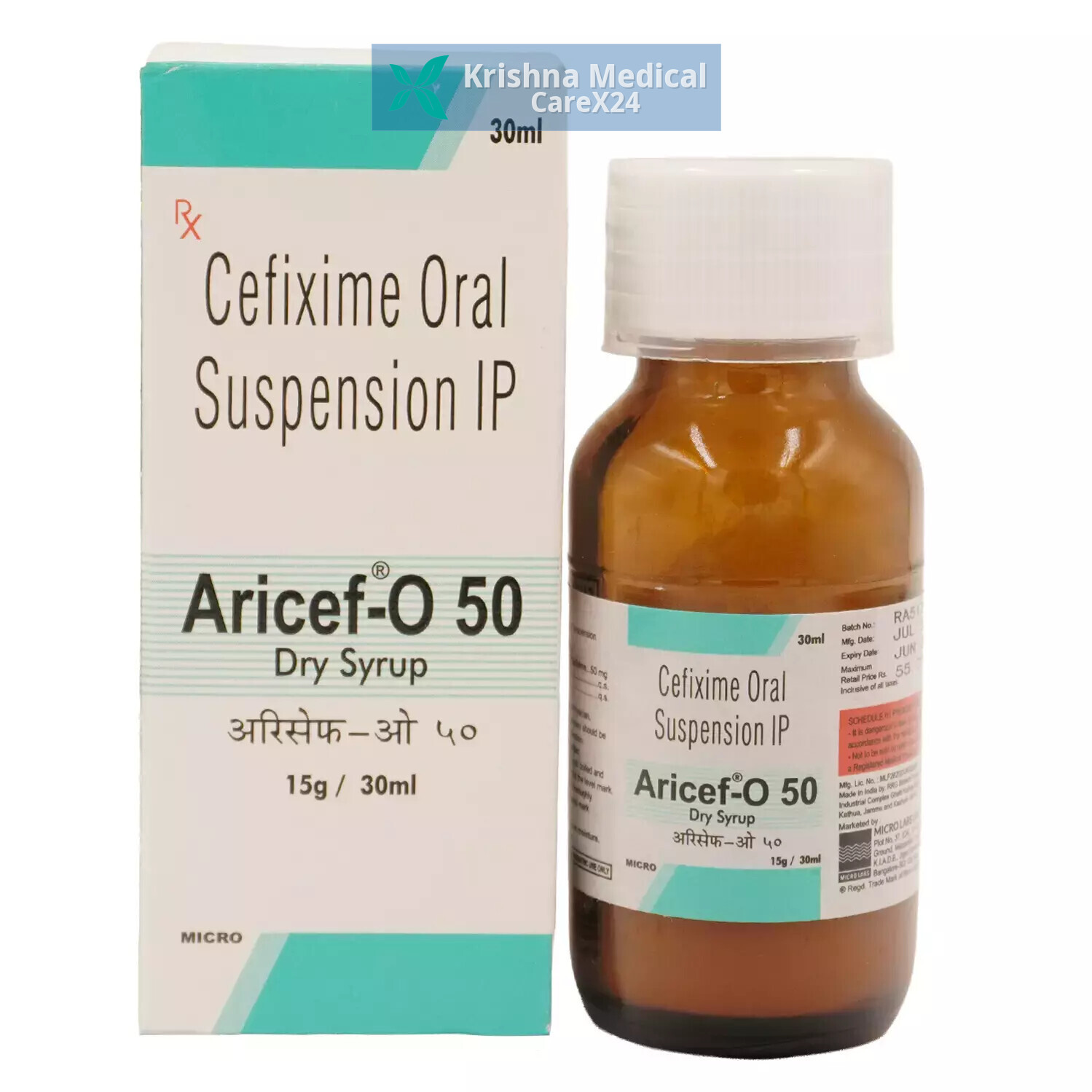 Aricef O 50 Dry Syrup