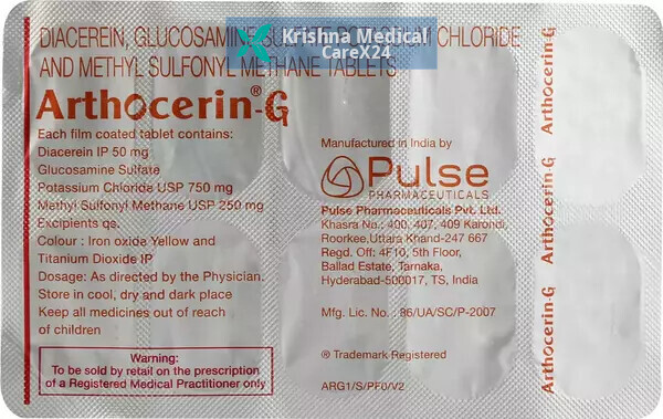 Arthocerin G 750mg/50mg/250mg Tablet