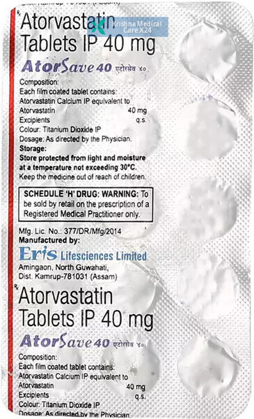 Atorsave 40 Tablet