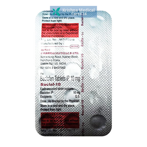Baclof 10 Tablet
