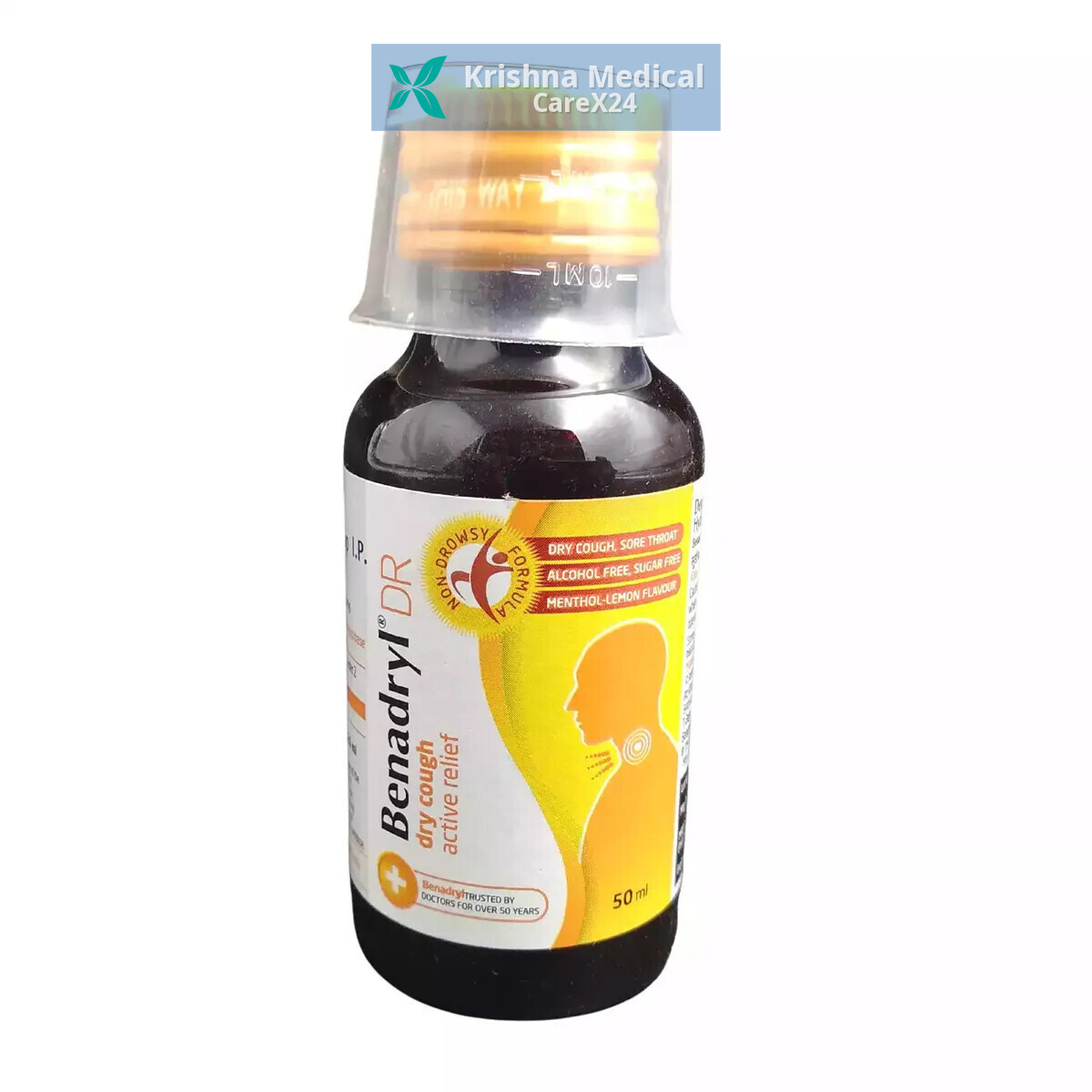 Benadryl DR Menthol Lemon Syrup