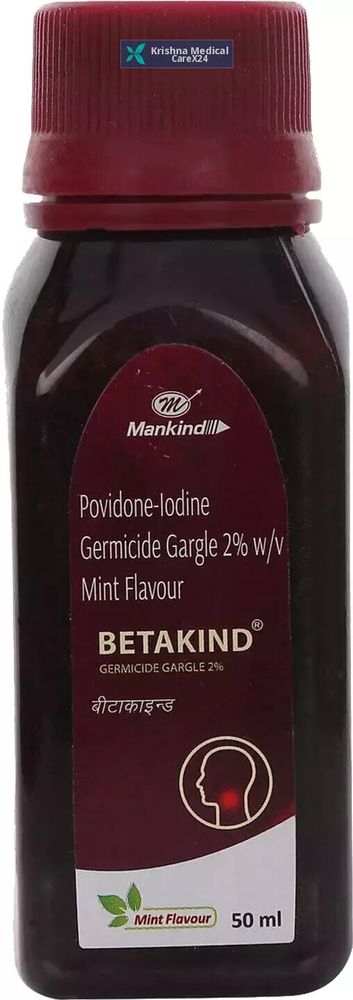 Betakind 2% Mint Germicide Gargle