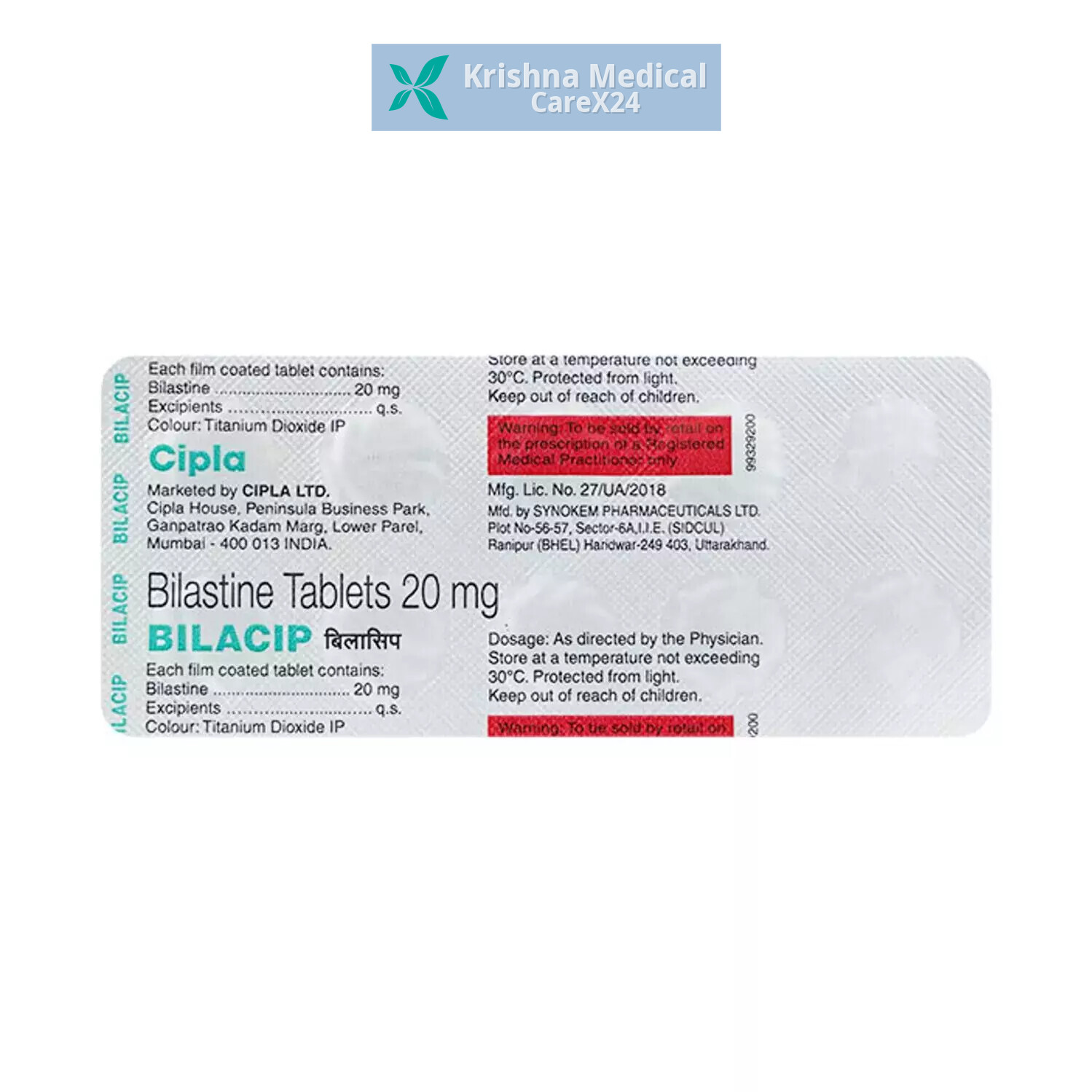 Bilacip 20 Tablet