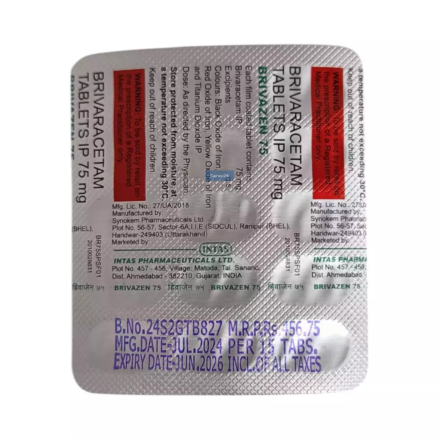Brivazen 75 Tablet