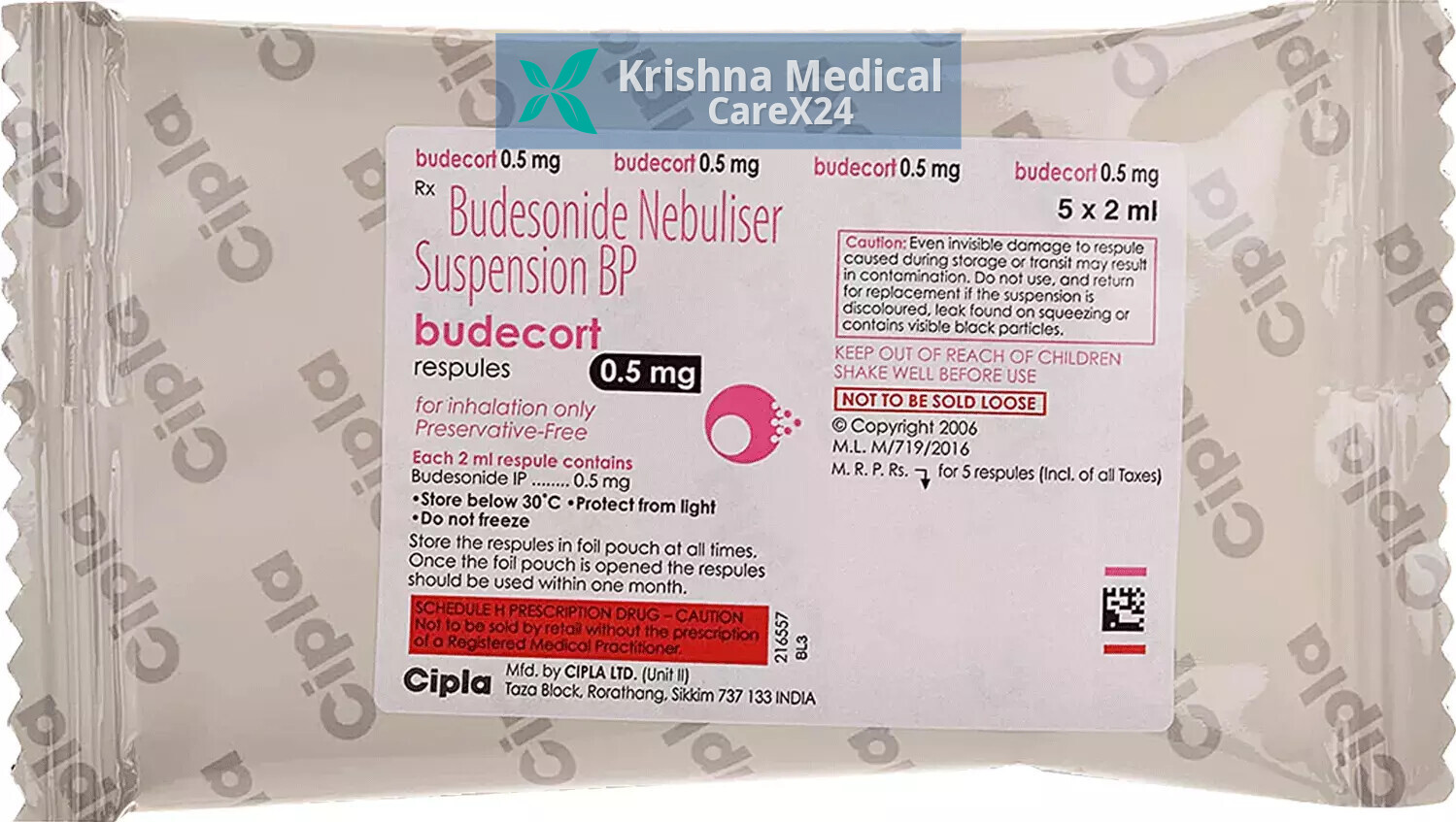 Budecort 0.5 Respules (5 Respules X 2 Ml)