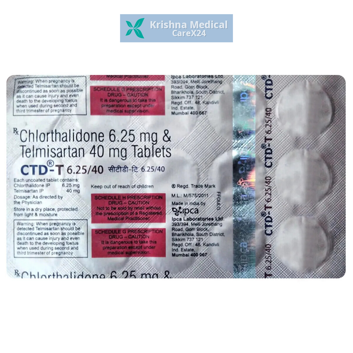 CTD T 6.25/40 Tablet