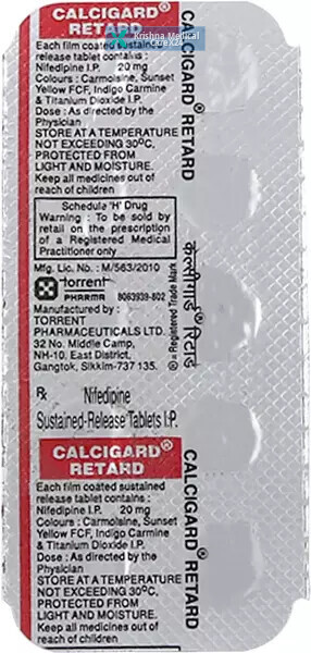 Calcigard Retard 20 Tablet