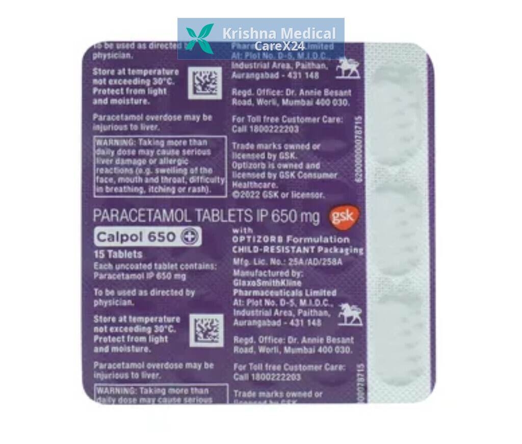 Calpol 650 Tablet