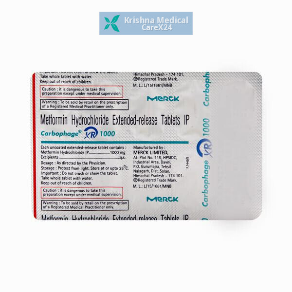 Carbophage XR 1000 Tablet