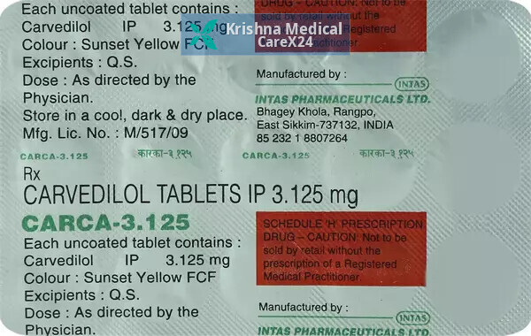 Carca 3.125 Tablet