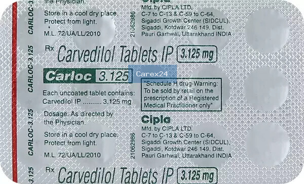 Carloc 3.125 Tablet