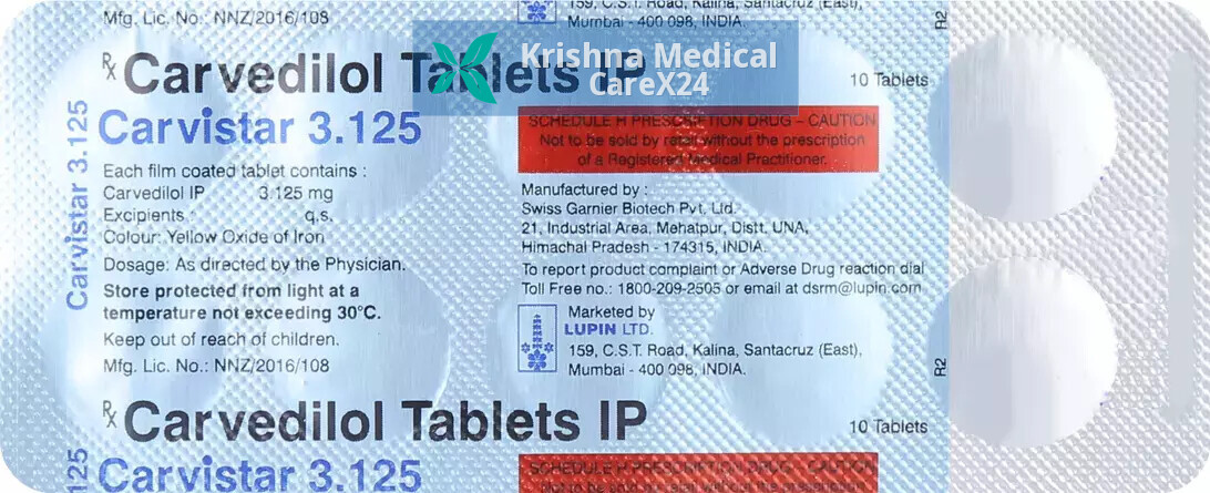 Carvistar 3.125 Tablet