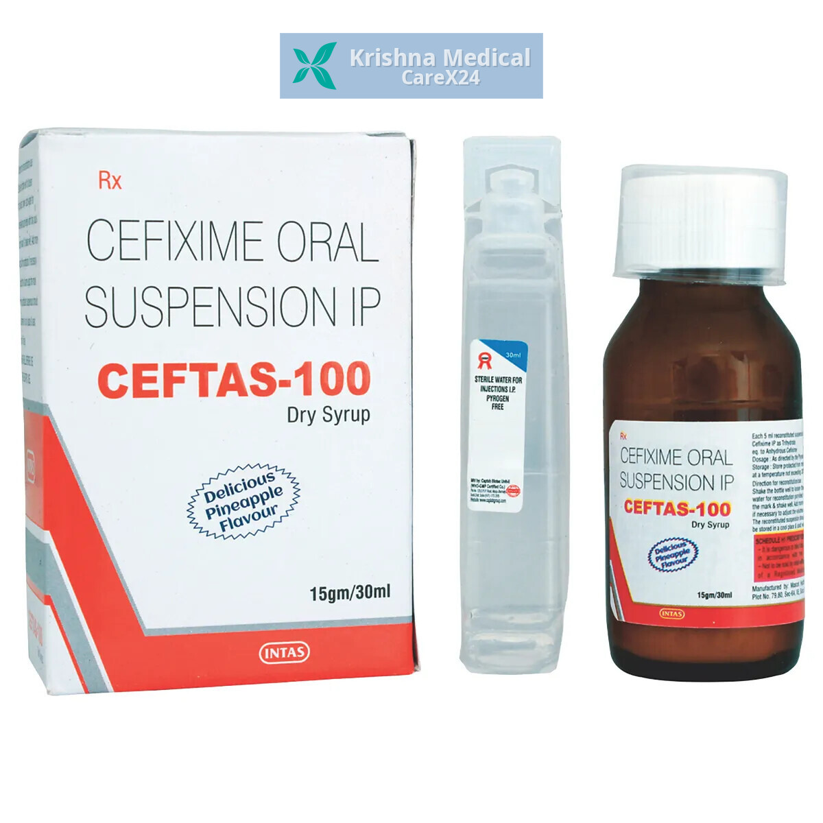 Ceftas 100 Pineapple Dry Syrup