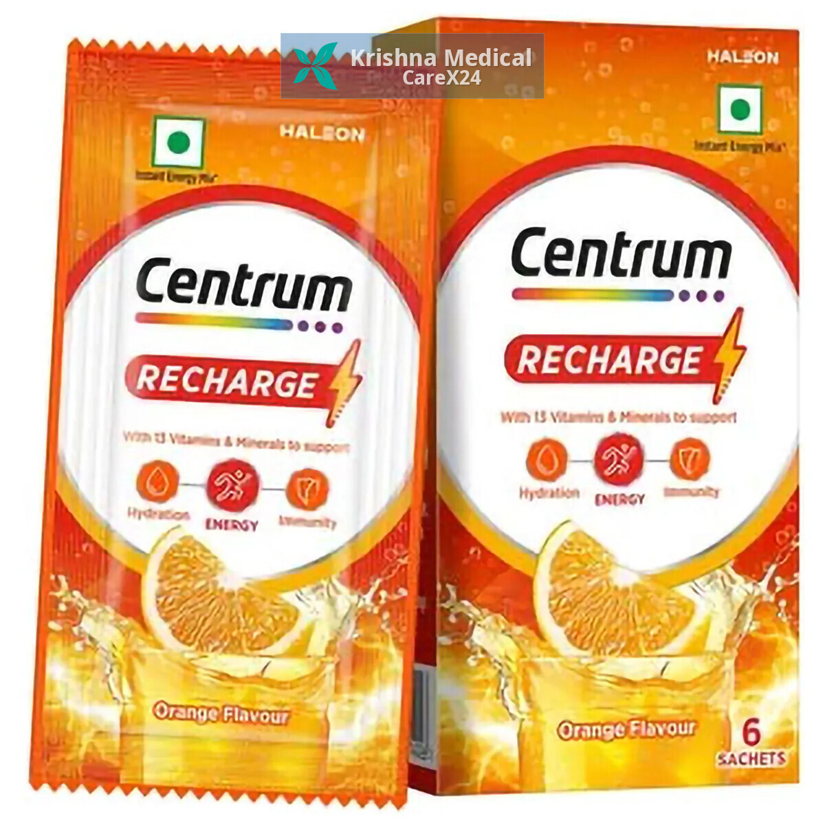 Centrum Recharge Orange Powder (6 Sachet X 5 gm)