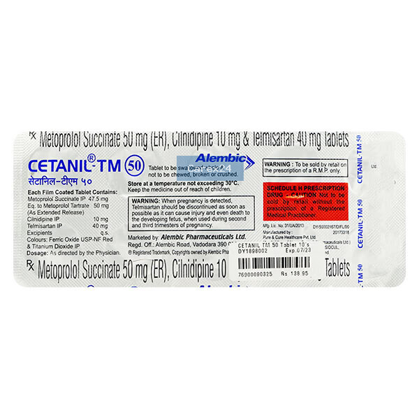 Cetanil TM 50 Tablet