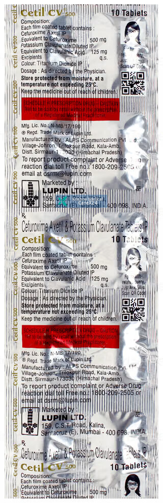 Cetil CV 500 Tablet