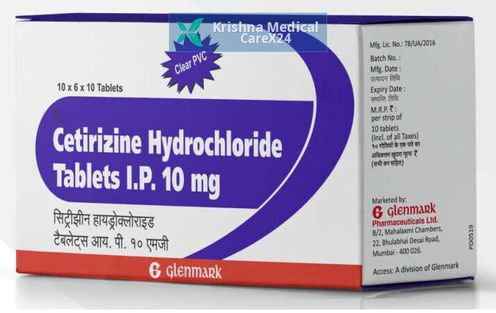 Cetirizine Hydrochloride 10mg Tablet