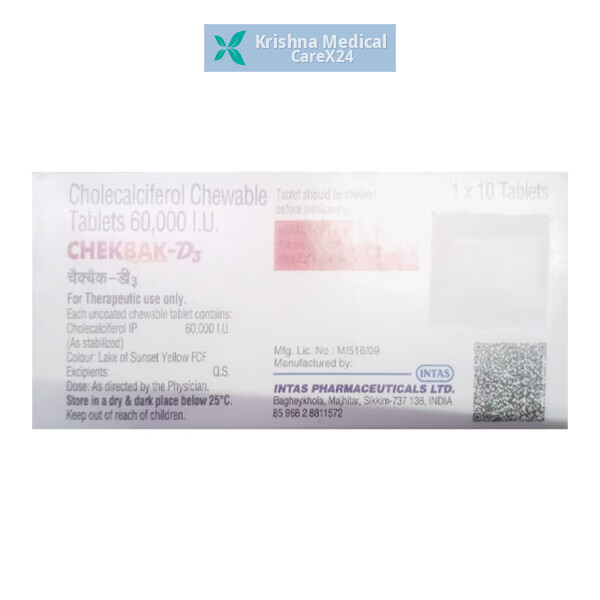 Chekbak D3 Orange Chewable Tablet