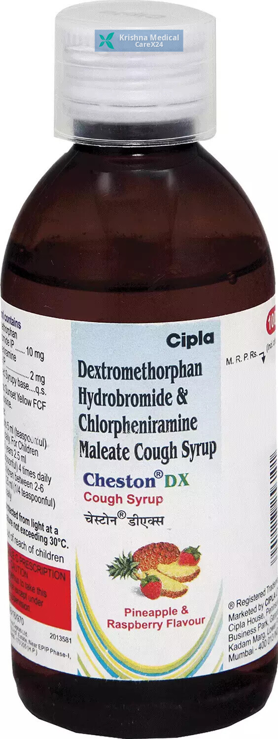 Cheston DX Pineapple And Raspberry Cough Syrup