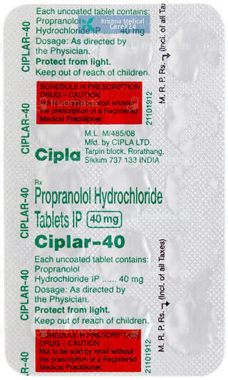 Ciplar 40 Tablet