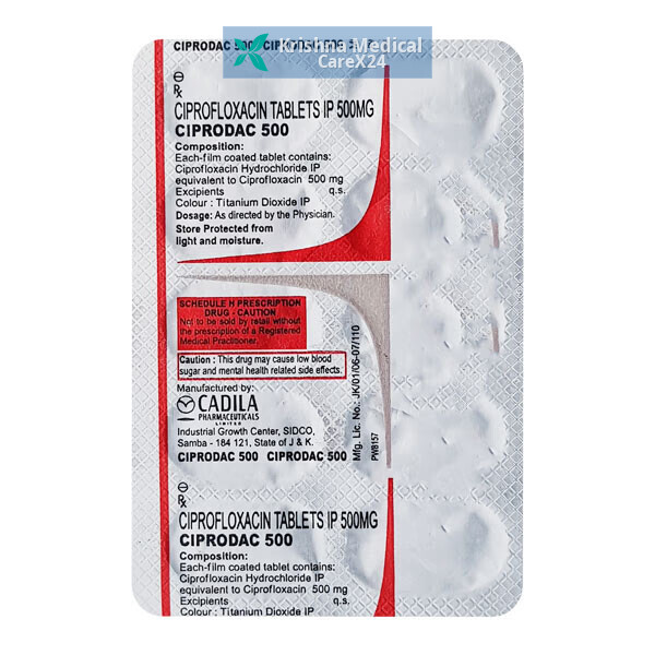 Ciprodac 500 Tablet