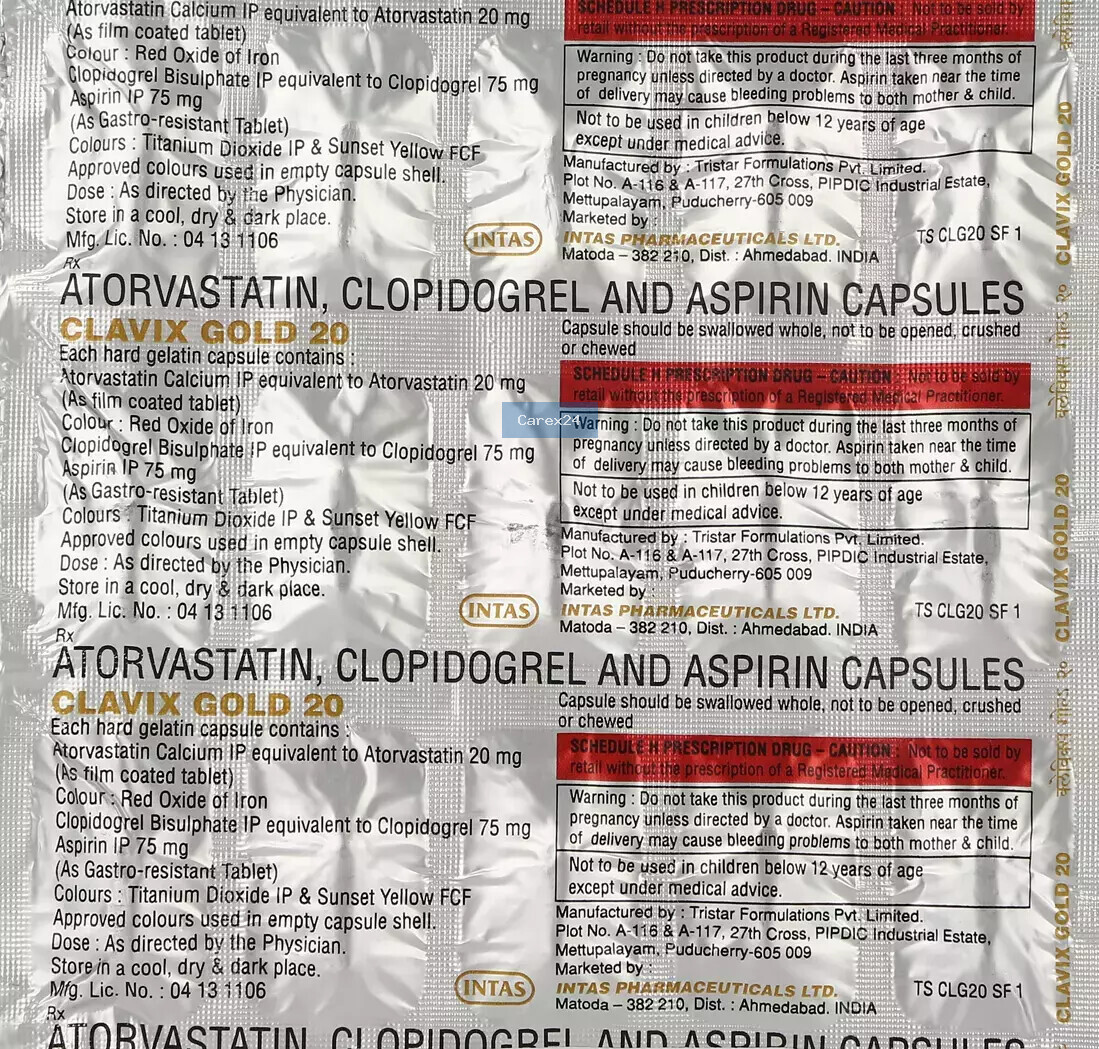 Clavix Gold 20 Capsule
