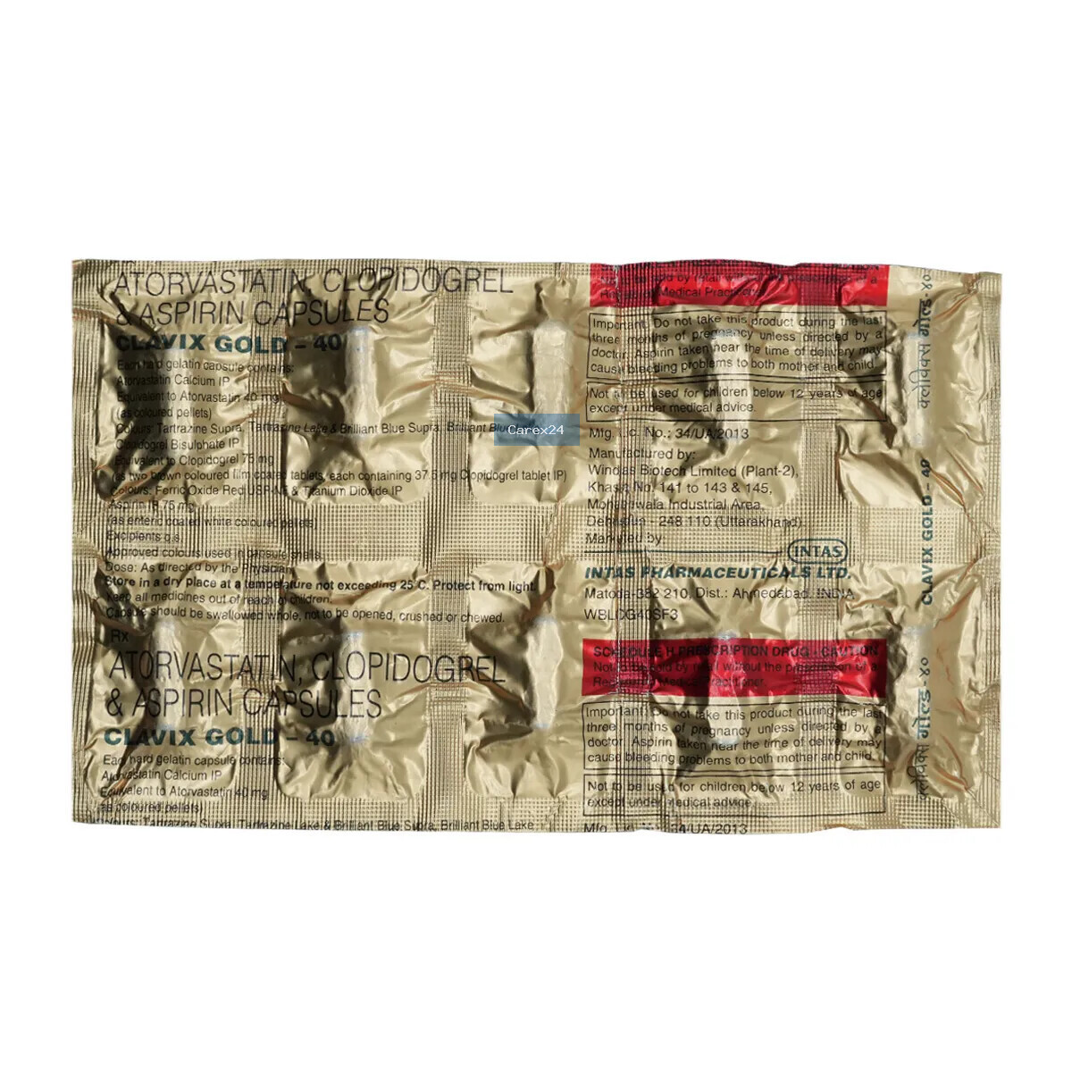 Clavix Gold 40 Capsule