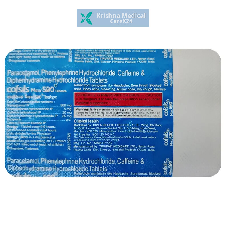 Cofsils Max 500 Tablet