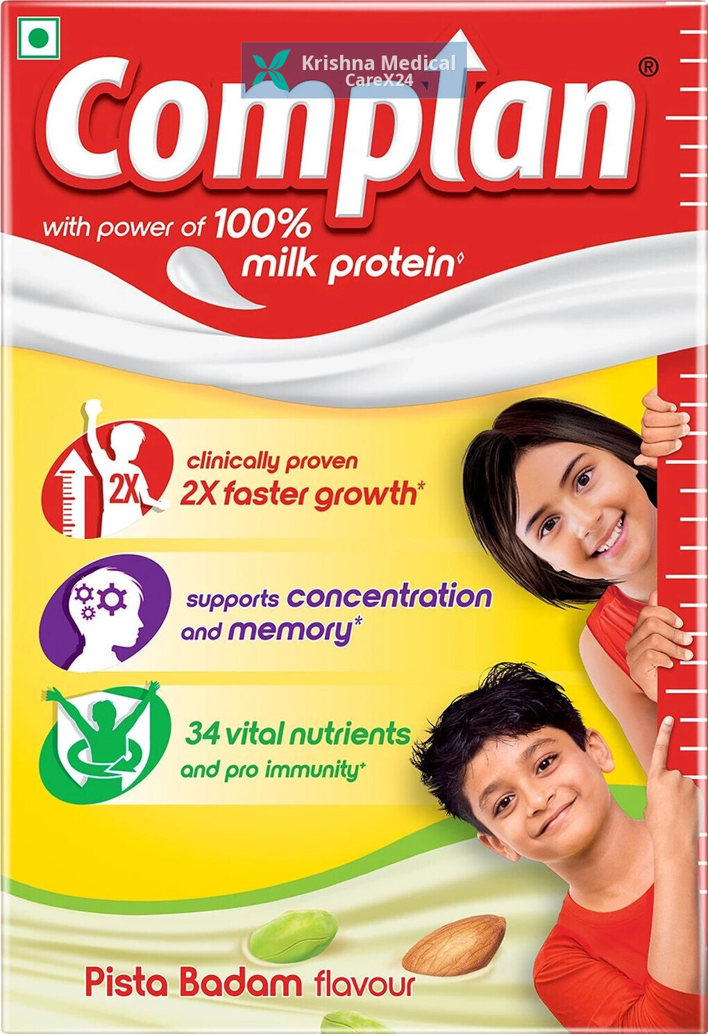 Complan Nutrition And Health Drink-Pista Badam