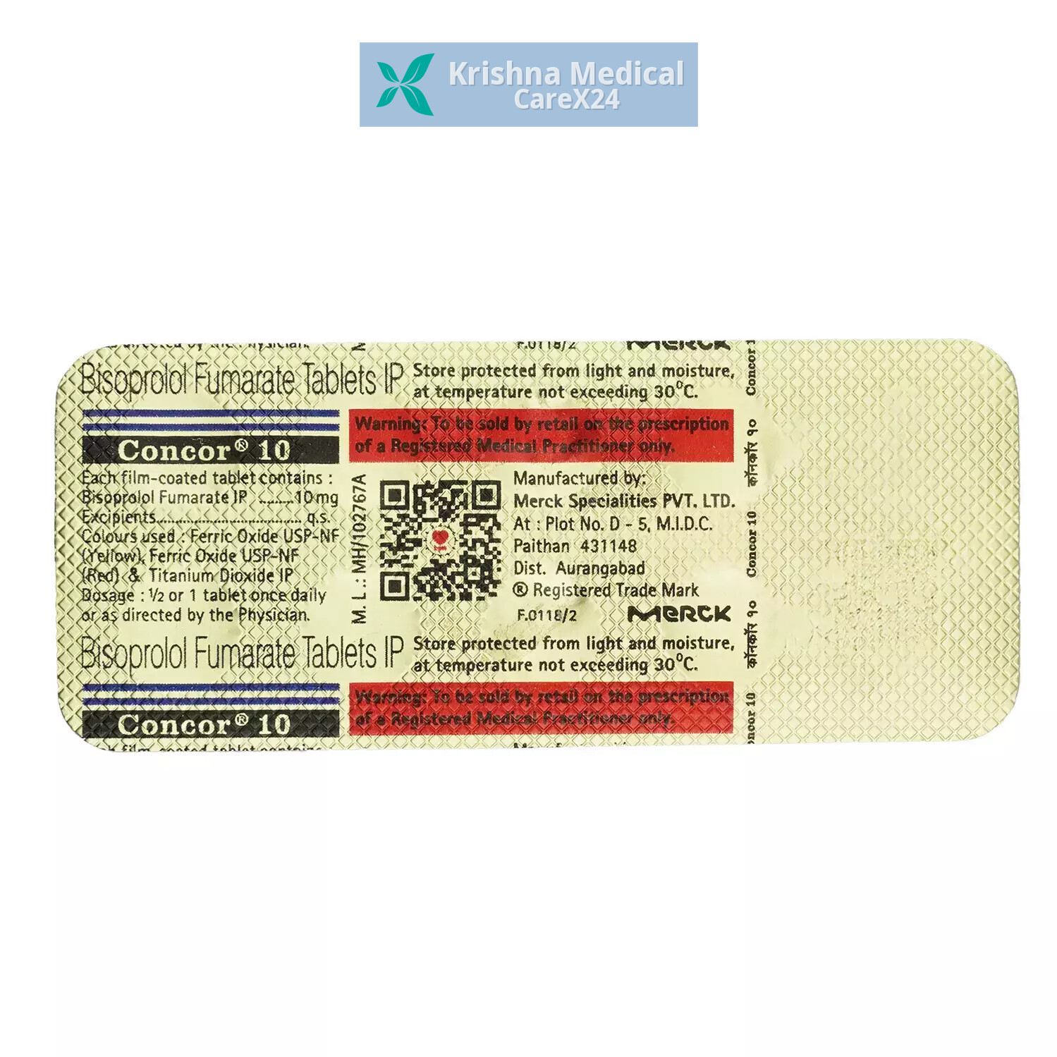 Concor 10 Tablet