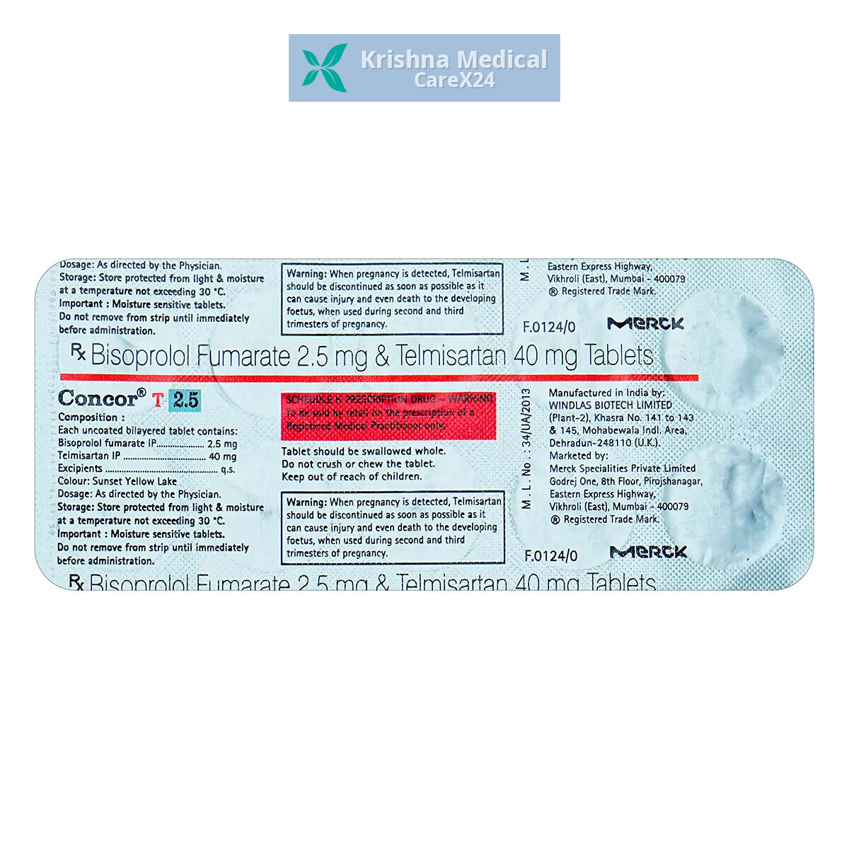 Concor T 2.5 Tablet