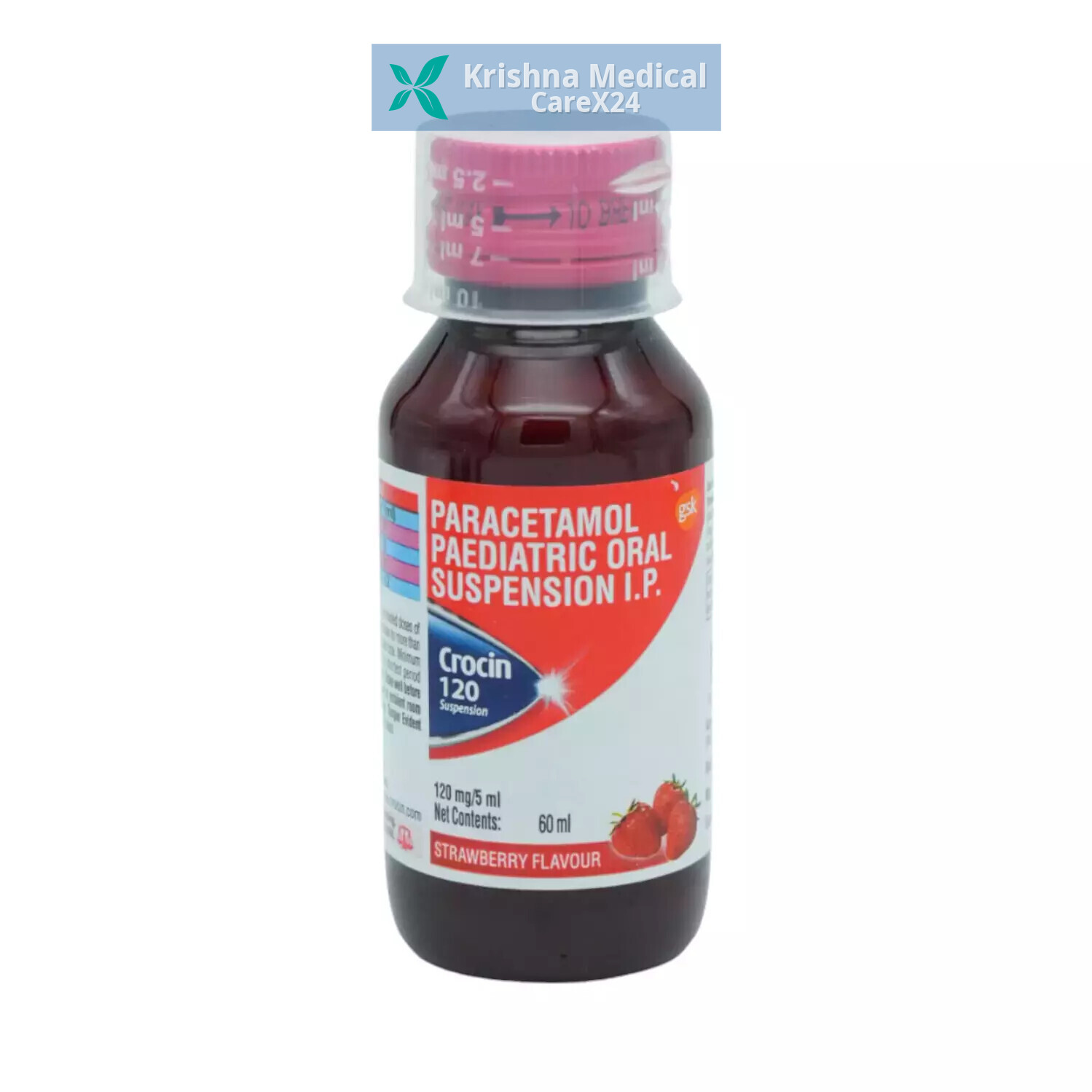 Crocin 120 Strawberry Suspension
