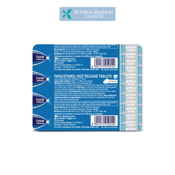 Crocin Advance Tablet