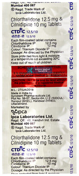 Ctd C 12.5/10 Tablet