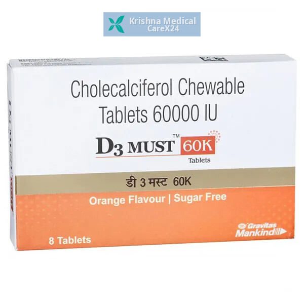 D3 Must Orange 60K Chewable Tablet