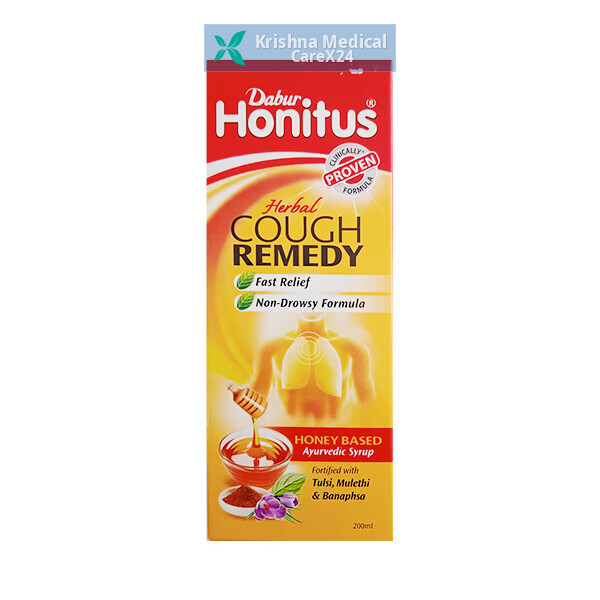 Dabur Honitus Herbal Cough Remedy Syrup