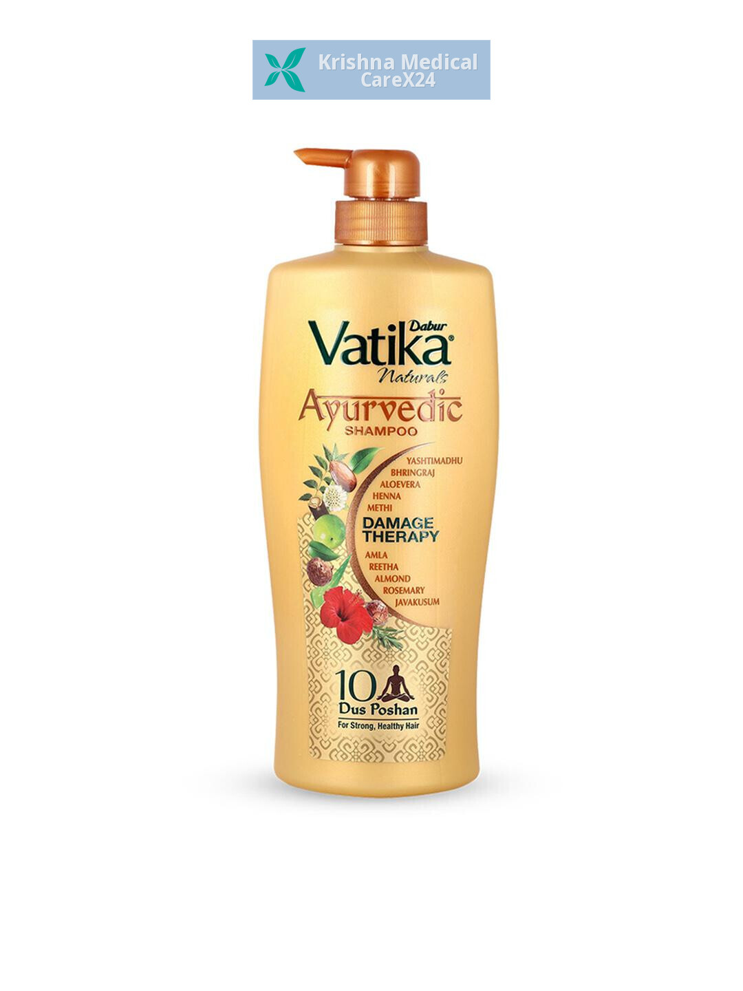 Dabur Vatika Ayurvedic Shampoo For Damage Therapy