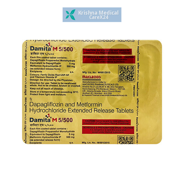 Damita M 5/500 Tablet