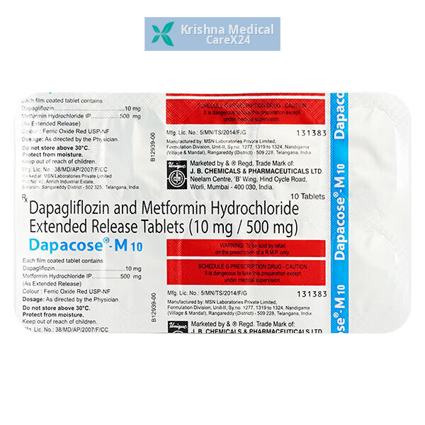 Dapacose M 10 Tablet